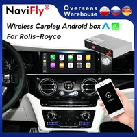 naviflywireless apple carplay box for rolls royce support original 10 25 screen android auto mirror link work with ahd camera