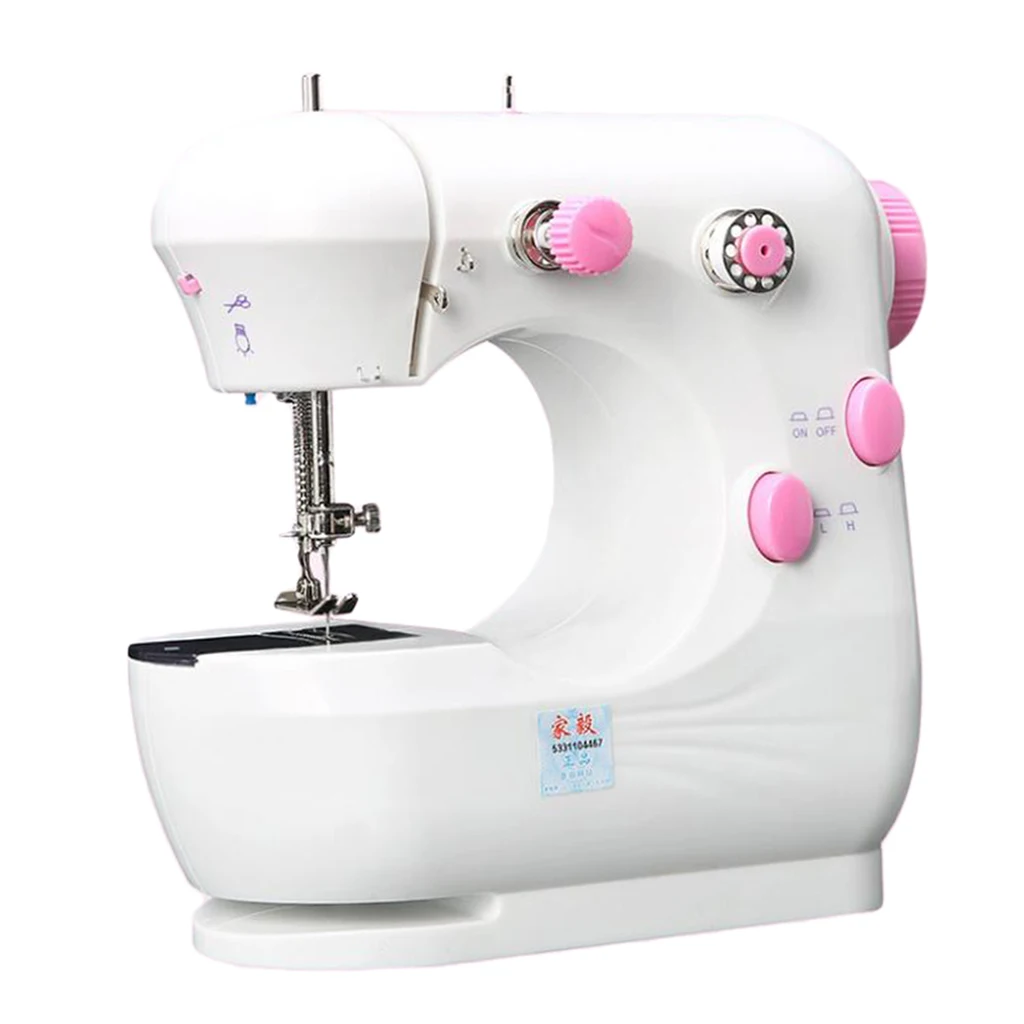 Compact Sewing Machine Electric Clothes Mending Cordless Stitch Double Thread Bonus Accessories | Дом и сад