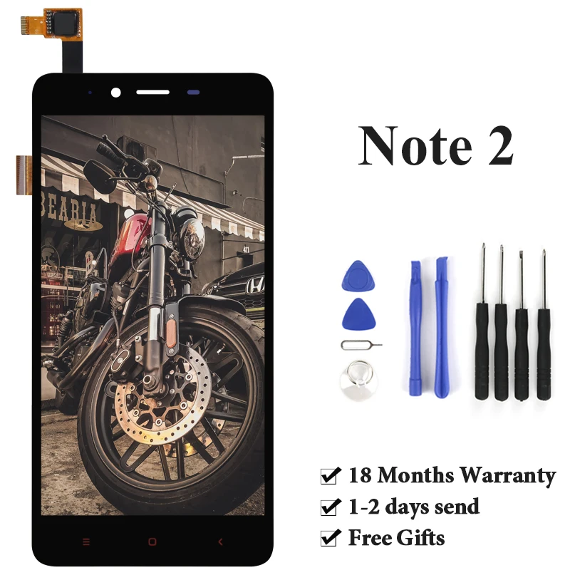 

Небитым пикселем для Redmi Note 2 ЖК-дисплей черный мобильный телефон Замена ЖК-экран в сборе для redmi Note 2 ЖК 5,5 дюймов
