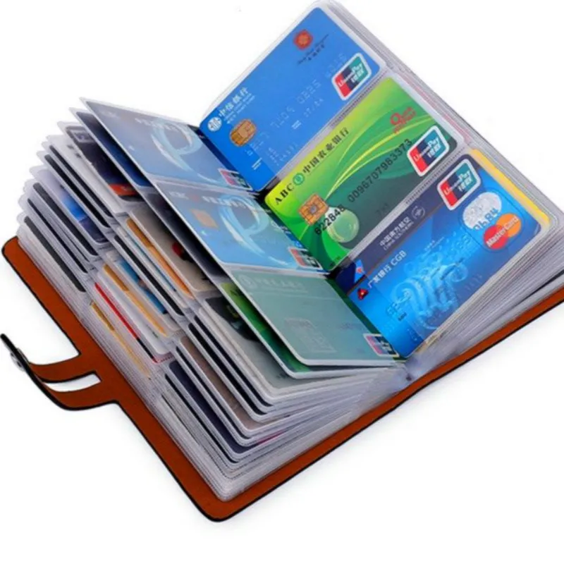 Anti-theft Swipe Antimagnetic Men's and Women's Large-capacity Multi-Card Business Shielding Card Holder
