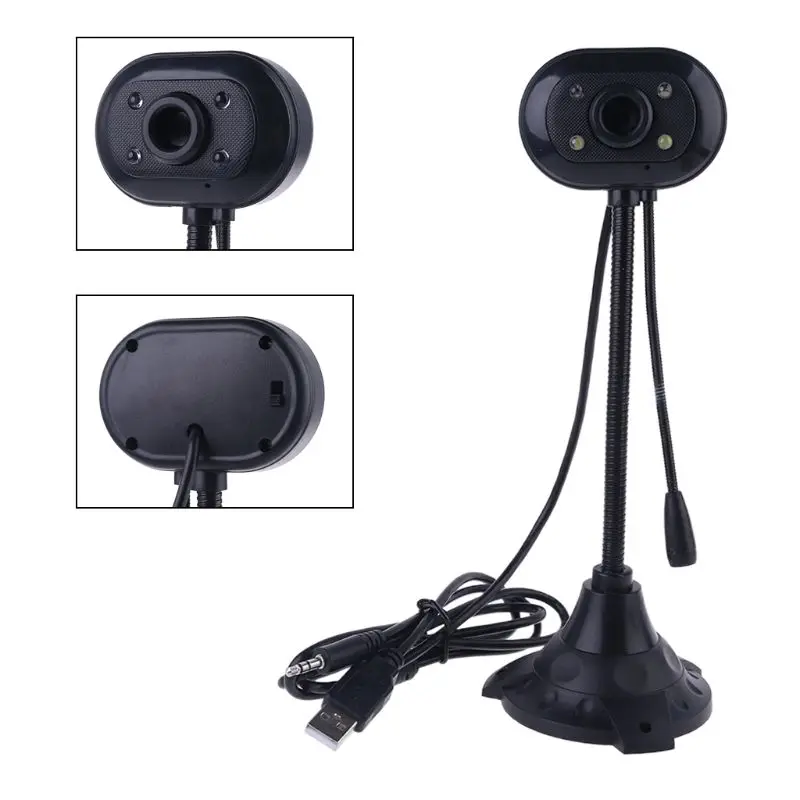 

High Definition USB Video Camera Desktop Computer Laptop Digital Camera with Mic