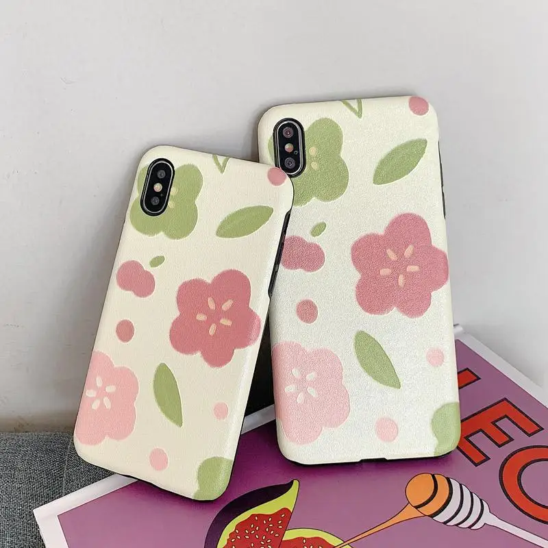 1 шт. чехол для телефона s Шелковый узор цветок IPhone силиконовый с цветами Мягкий