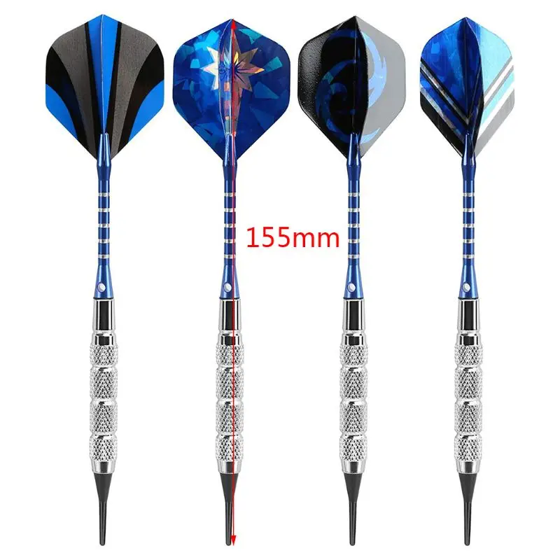 

12pcs/set Soft Tip Darts with Extra Tips Shafts Flights for Electronic Dartboard Party Bar Outdoor Indoor Games