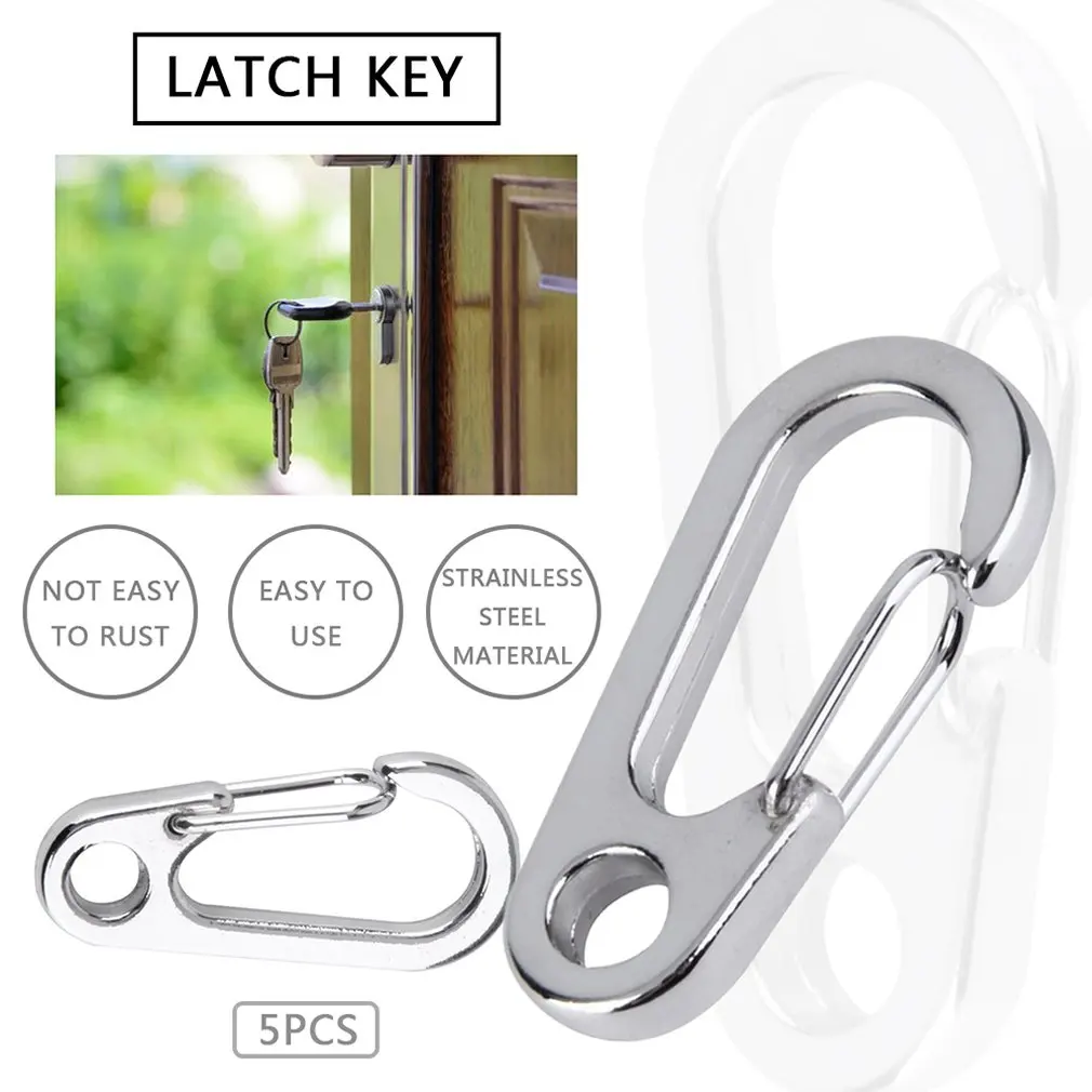 5 шт. пружинный фиксатор крючков с отверстием d-образной формы карабин d-образное