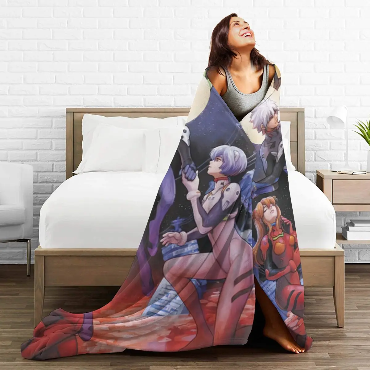 

3D Cartoon Sherpa Blanket Warm Super Soft Flannel Office Nap Bedspread Sofa Bedding Plush Quilt Plaids 300698894