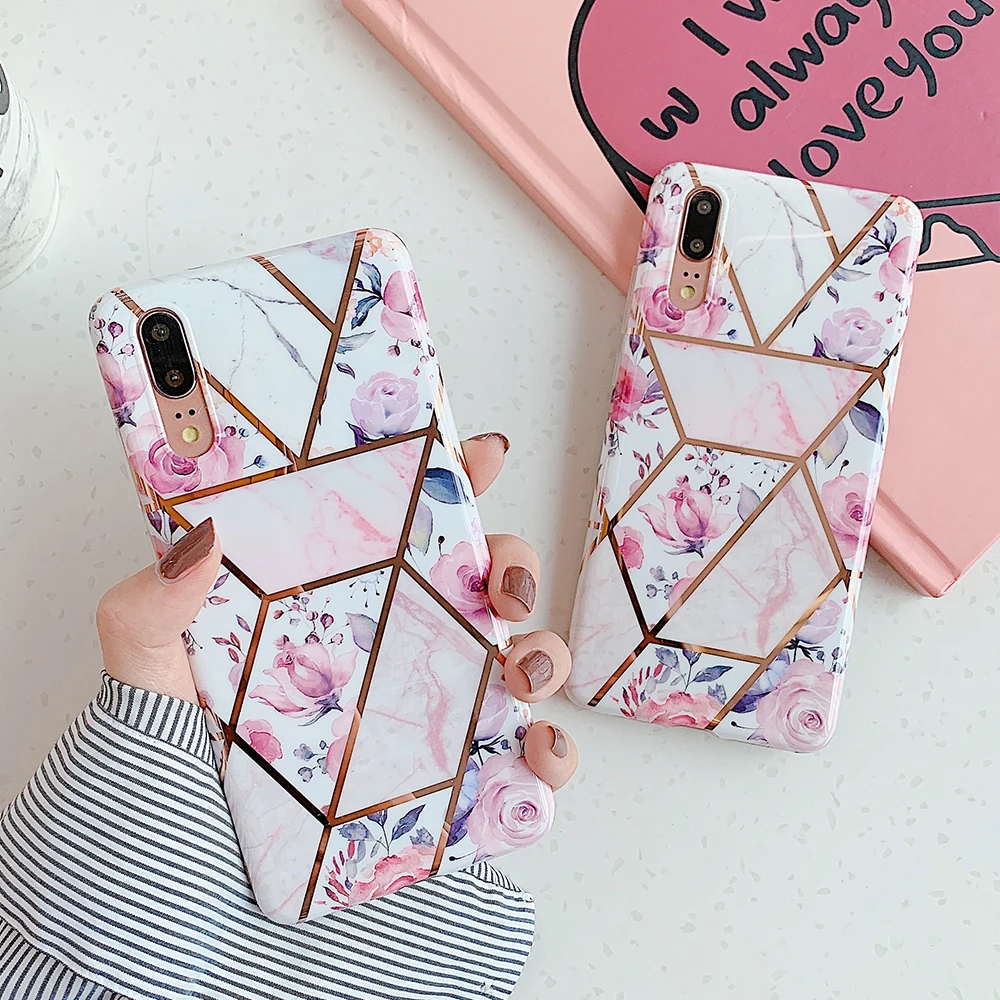 LOVECOM Ретро цветок соединение Кольцо держатель телефона чехол для Huawei P20 P30 Lite Mate 20