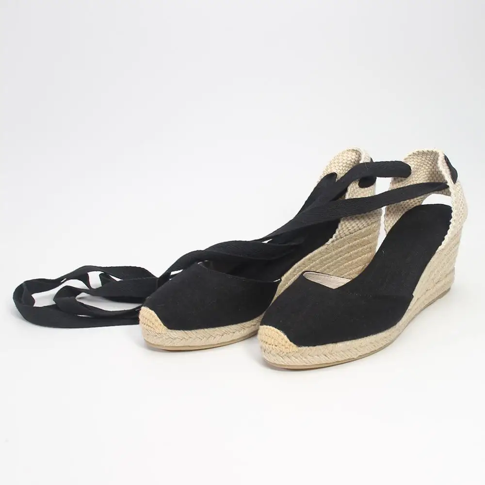 Женские туфли Эспадрильи на танкетке 7 см классические с закрытым носком цвет