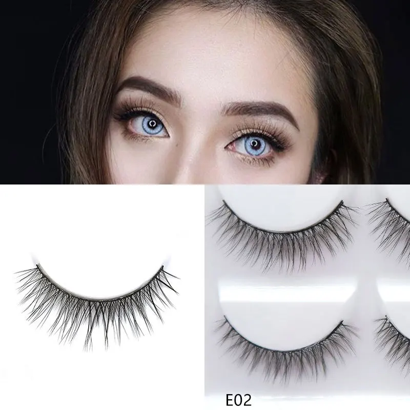 

Mink lashes Thick false eyelashes 3D natural lashes Eyelash extension Makeup 5pairs Fake eyelashes