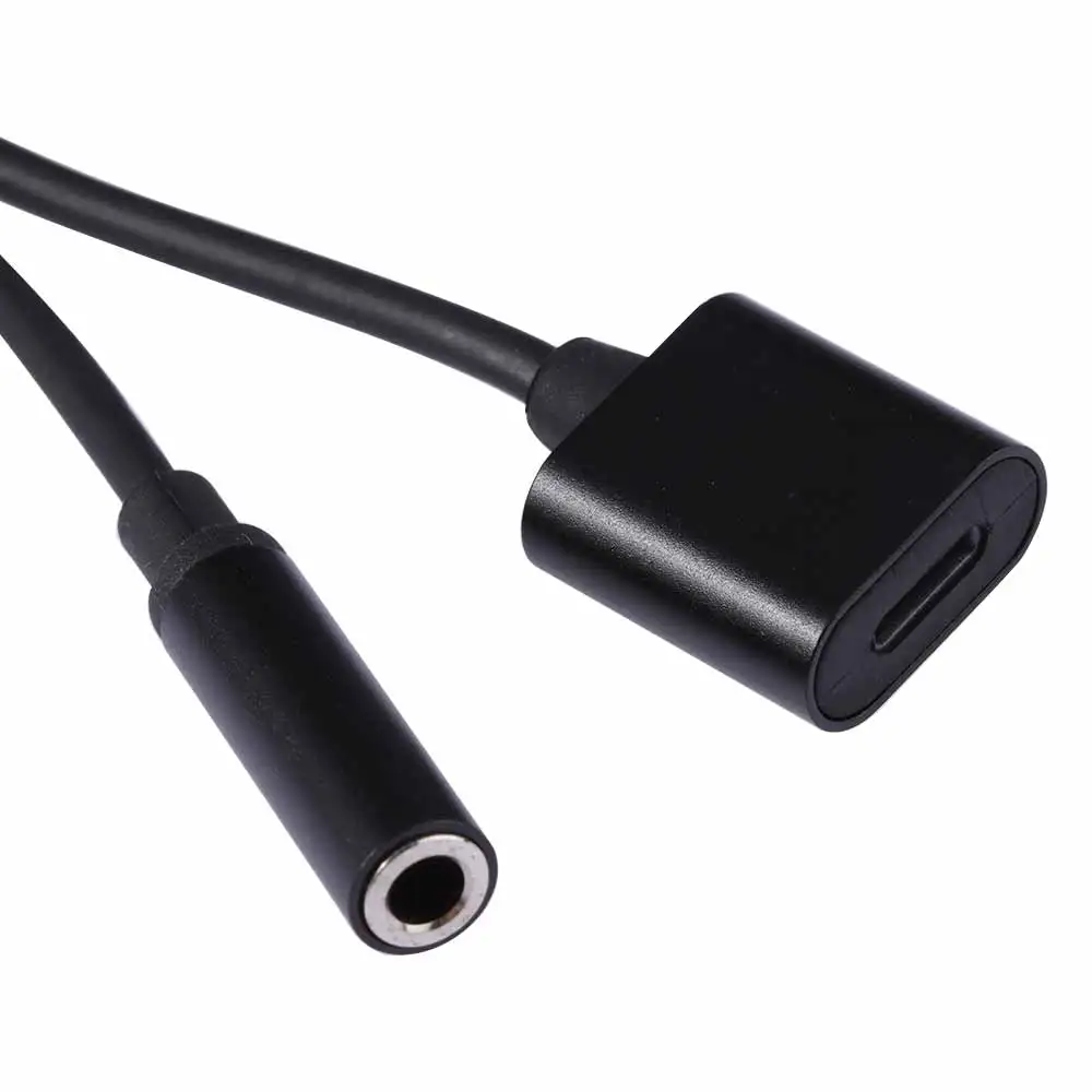 

2 in 1 Headphone Jack to 3.5mm Audio Jack Converter for iPhone 7/8/X Headphone Adapter Charger for Phone/MP3/MP4/ Speaker