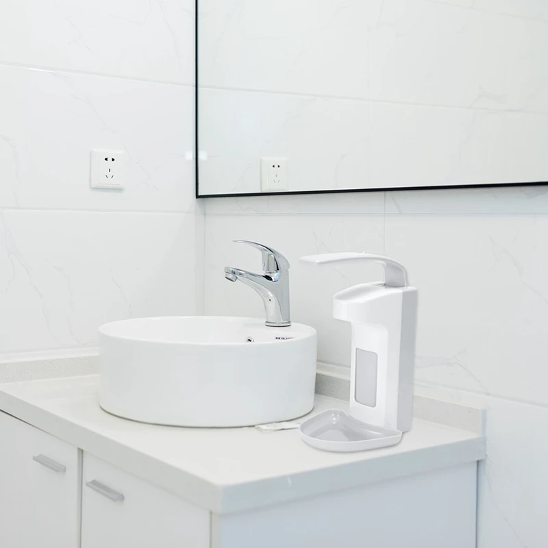 

Elbow Soap Dispenser Hand Disinfection Dispenser Wall Mounted Sensor Alcohol Disinfection Spray Dispenser for School Hotel Bathr