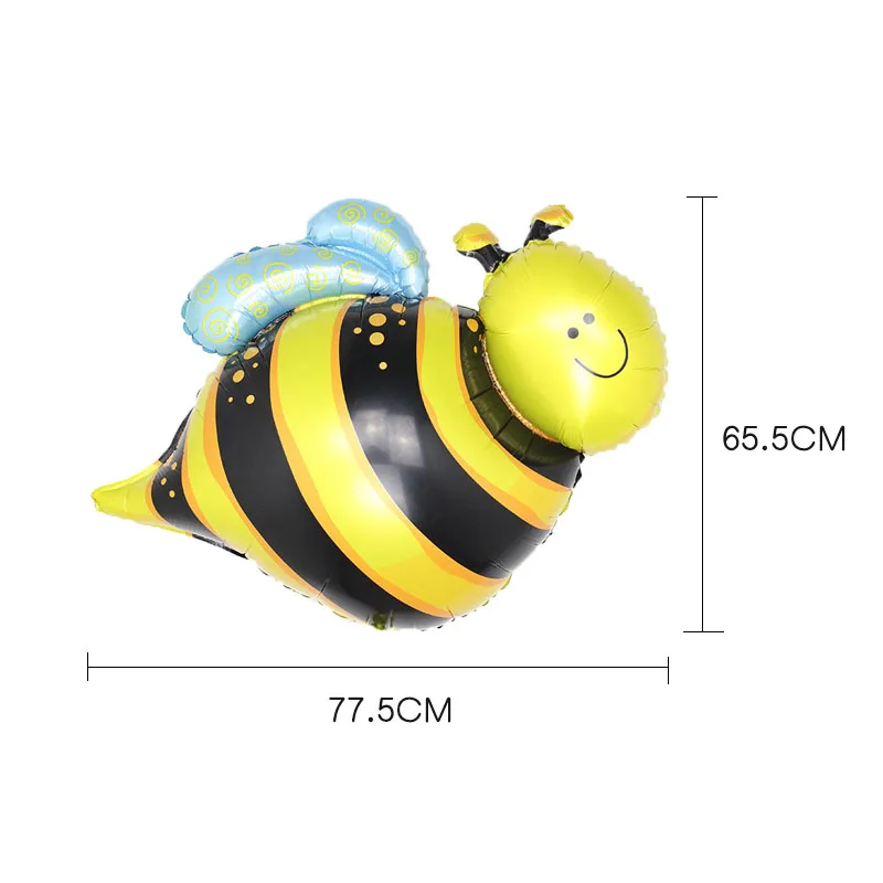 L QQ bee Лесные гелиевые шары в форме животных для дня рождения принадлежности лиса Ежик белка енот воздушный шар из фольги Детские вечерние принадлежности - Цвет: L QQ bee