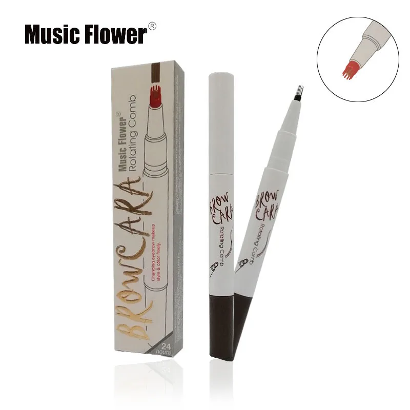Музыкальная кофейная ручка для бровей в форме цветка 10 головок жидкая вилка тату