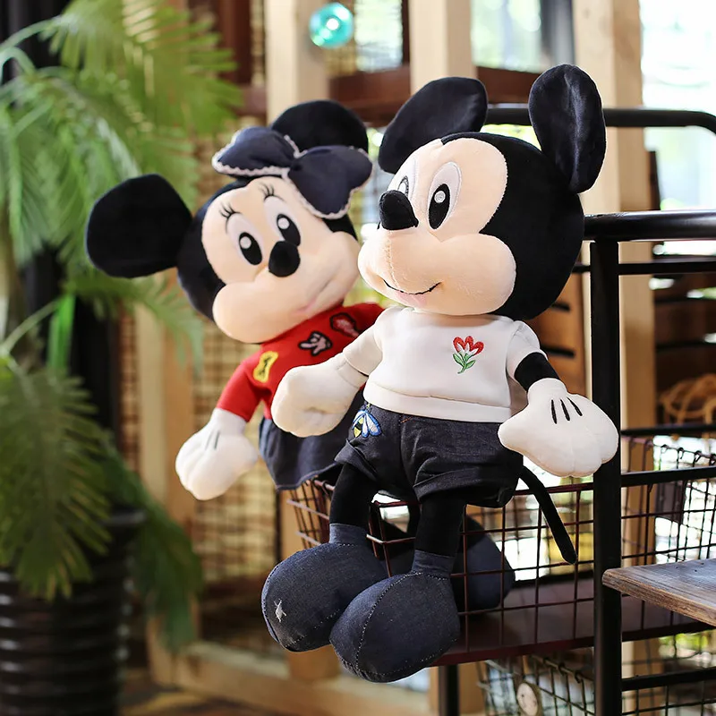 Новая Плюшевая Игрушка Микки и Минни Маус милый мягкий переодевание мягкая кукла