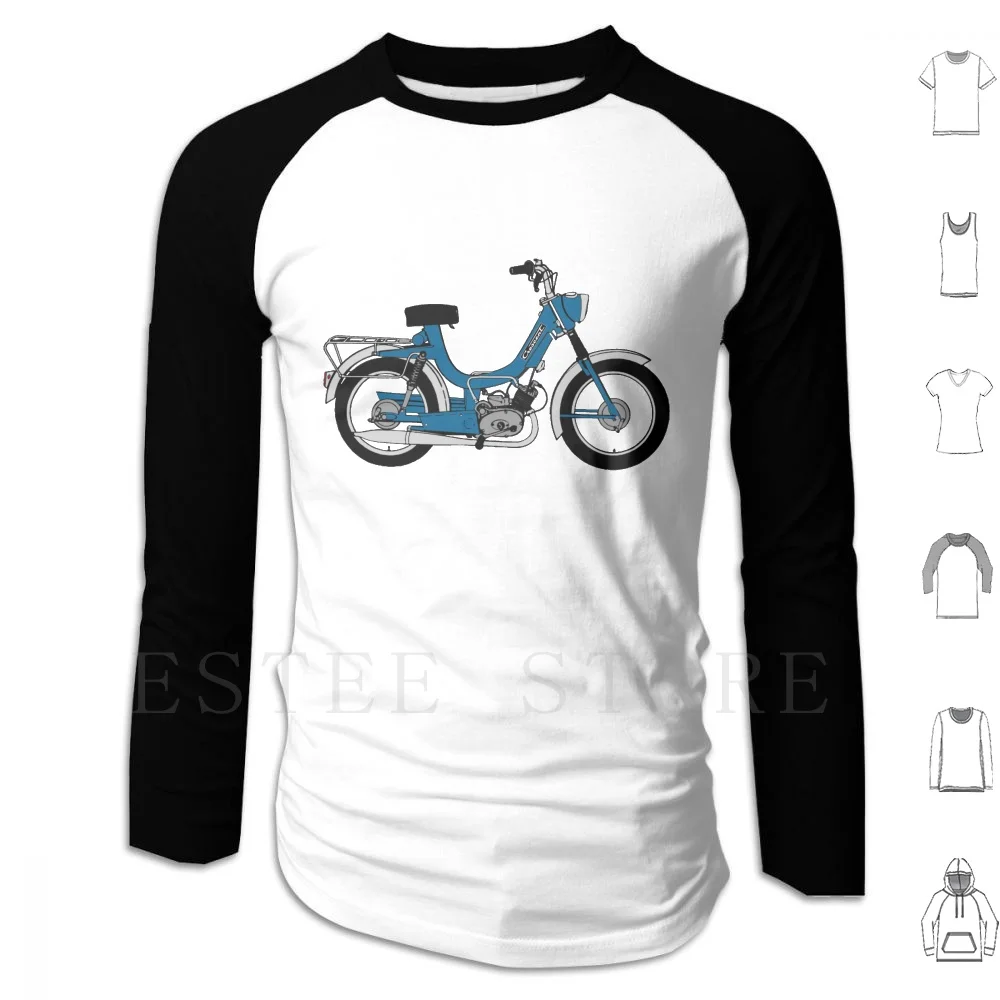 

Crescent Compact Blue Dekal Hoodie Long Sleeve Crescent Compact Moped 1248 1252 Mofa Mcb Swedish Raketsport Monark Sachs 50