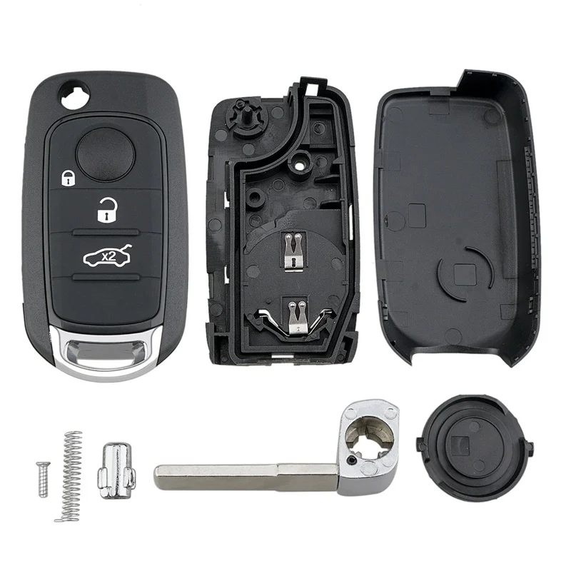 

Car Smart Remote Key 3 Button 433MHz Fit for Fiat 500X Egea Tipo - 4Achip