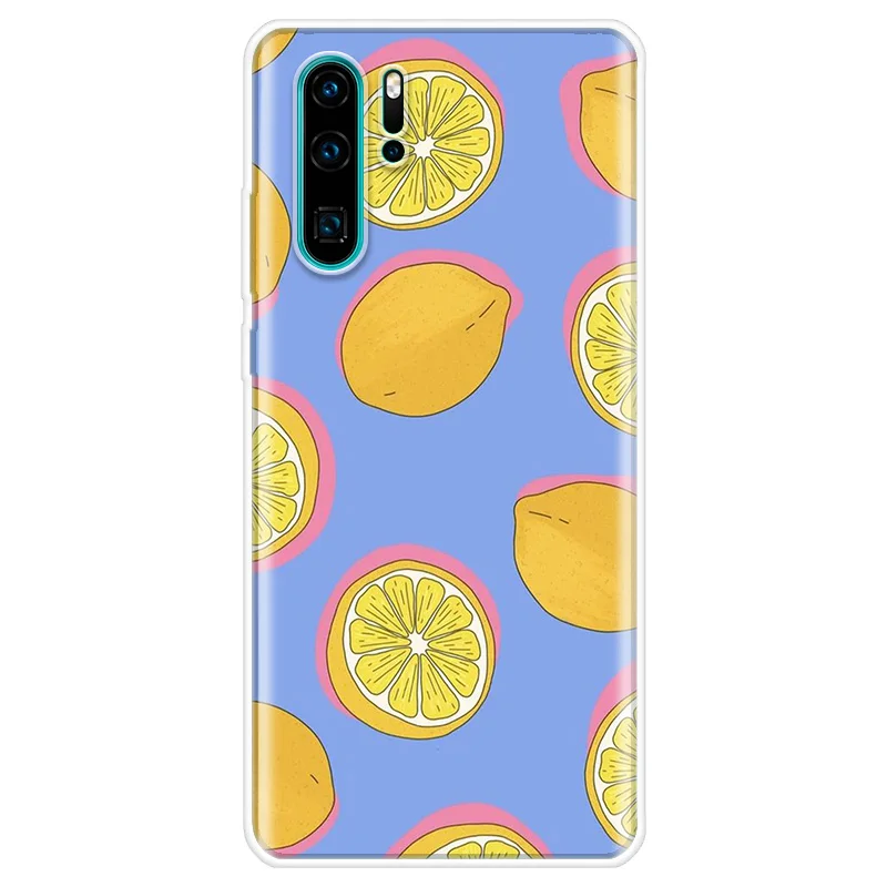 

Refreshing Lemon Soft Case For Huawei Y5 Y6 Y7 P40 Lite P10 P20 P30 Pro P Smart Z Mate 20 Lite Back Cover For Honor 8S 10 20 Lit