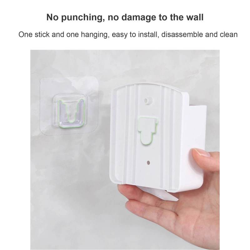 home appliance wall mounted organizer storage box remote control mobile phone plug charging holder for home decor hotel office free global shipping