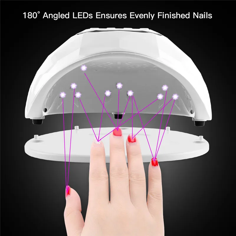 

86W Intelligent Induction Nail Lamp LED Phototherapy Machine Nail Dryer Nail Polish Glue Baking Lamp Gel Nail Lamp