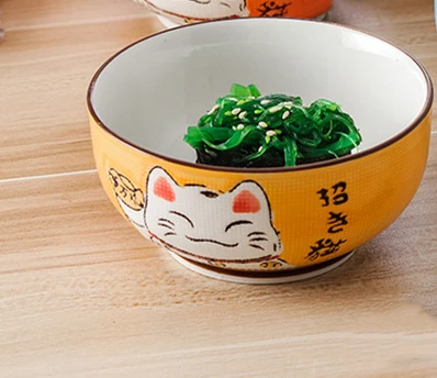 

Круглая керамическая миска Lucky Cat abay