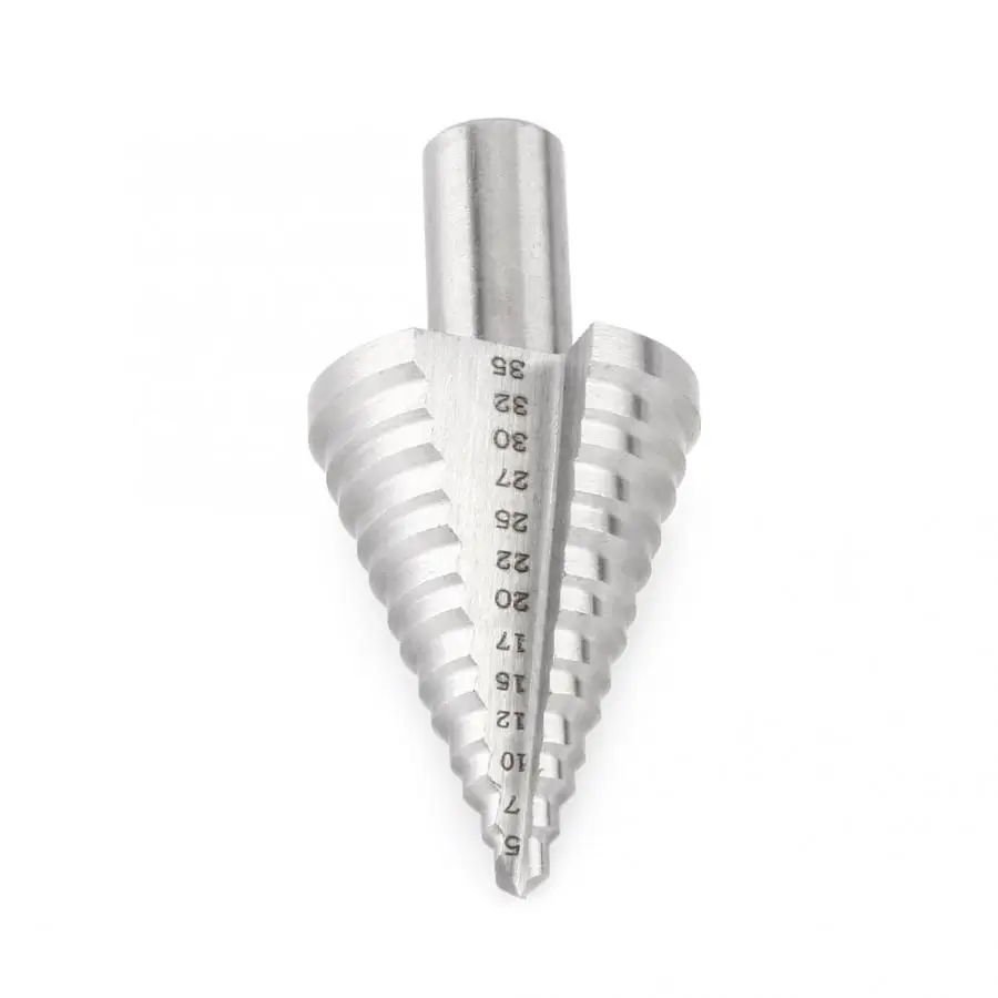 1 шт. 5 35 мм ступенчатое сверло высокоскоростное стальное спиральное Рифленое по