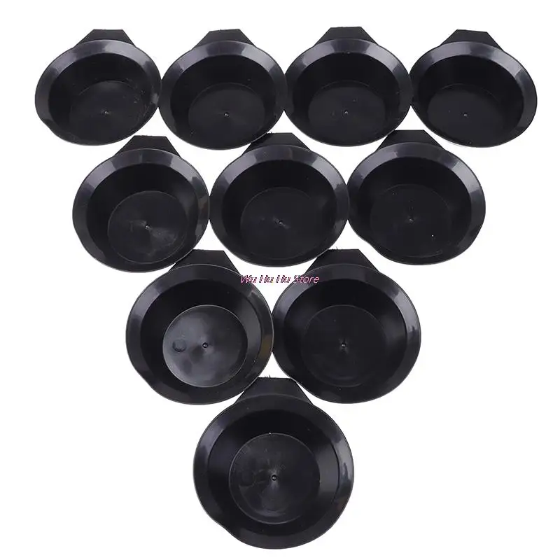 

10Pcs Haarkleur Dye Kom Kam Accessoires Zwart Plastic Haarverf Colouring Borstel Kam Bowl Kappers Styling Tools