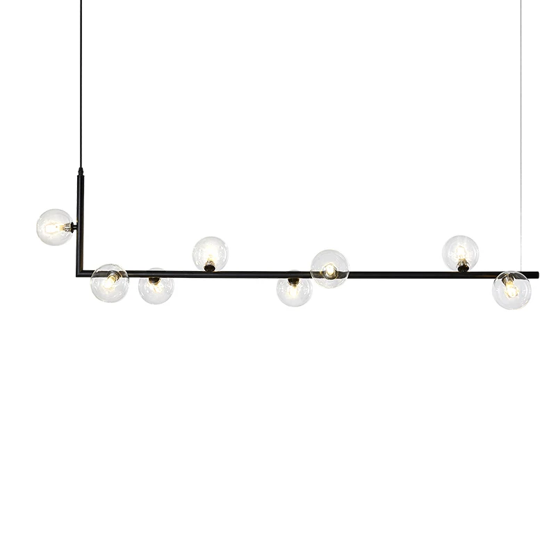 Современная люстра со стеклянными шариками потолочные светильники современная