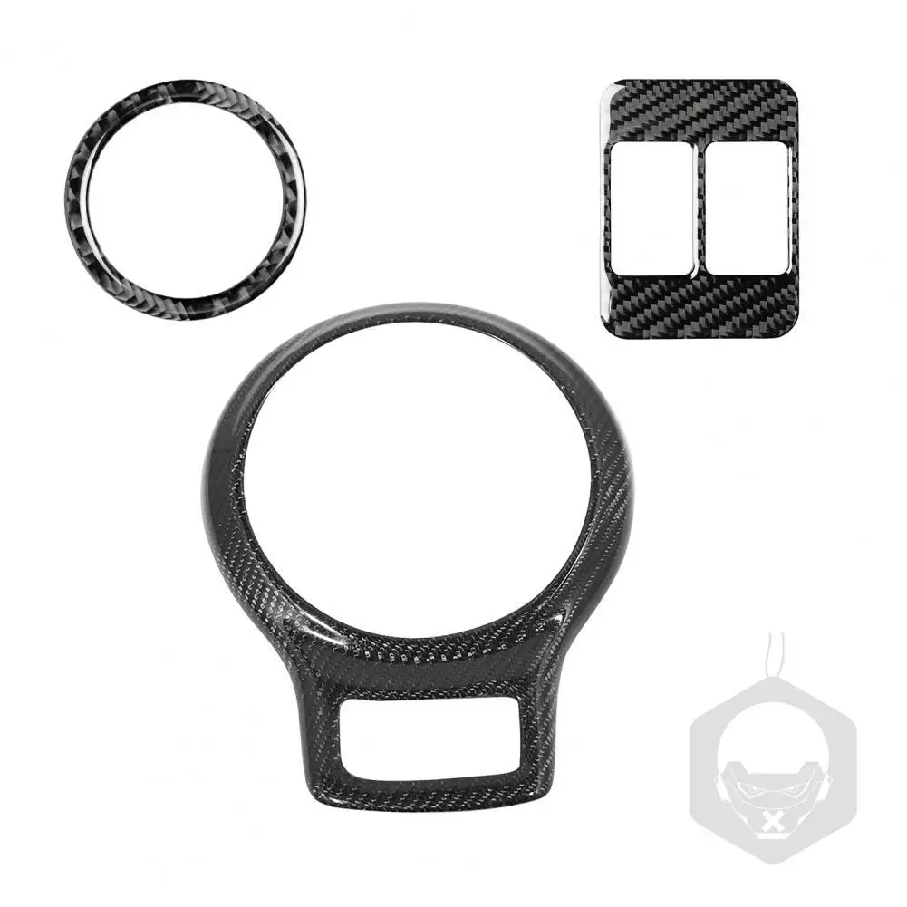 

New Style Car Sticker Waterproof Anti-scratch Carbon Fiber 3D Texture Steering Wheel Trim for Toyota GT86 Car Accessories Goods