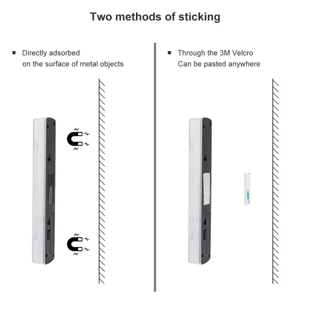 10 светодиодный Яркий без Сенсор переключиться на светильник вверх шкаф лампа для