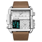 Часы наручные FEICE FK030 Мужские кварцевые, квадратные модные многофункциональные спортивные с 3 циферблатами