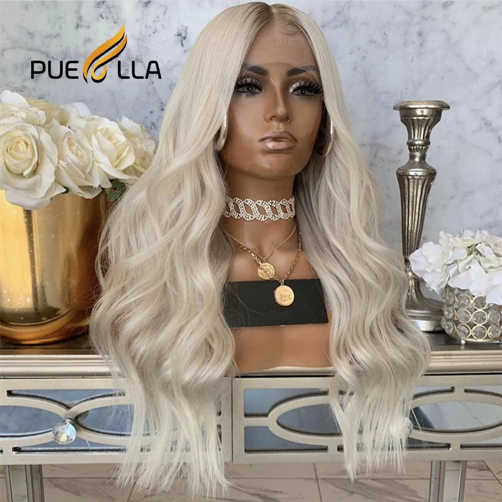 

Платиновая блондинка тела волна 13x 4 кружевные передние al парики для женщин предварительно выщипанные бразильские волосы с ребенком 13x 6 кру...