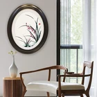 Овальные фоторамки 710 дюйма в европейском стиле, креативное ретро-украшение, свадебная фотостудия, черные, белые, кофейные художественные фоторамки