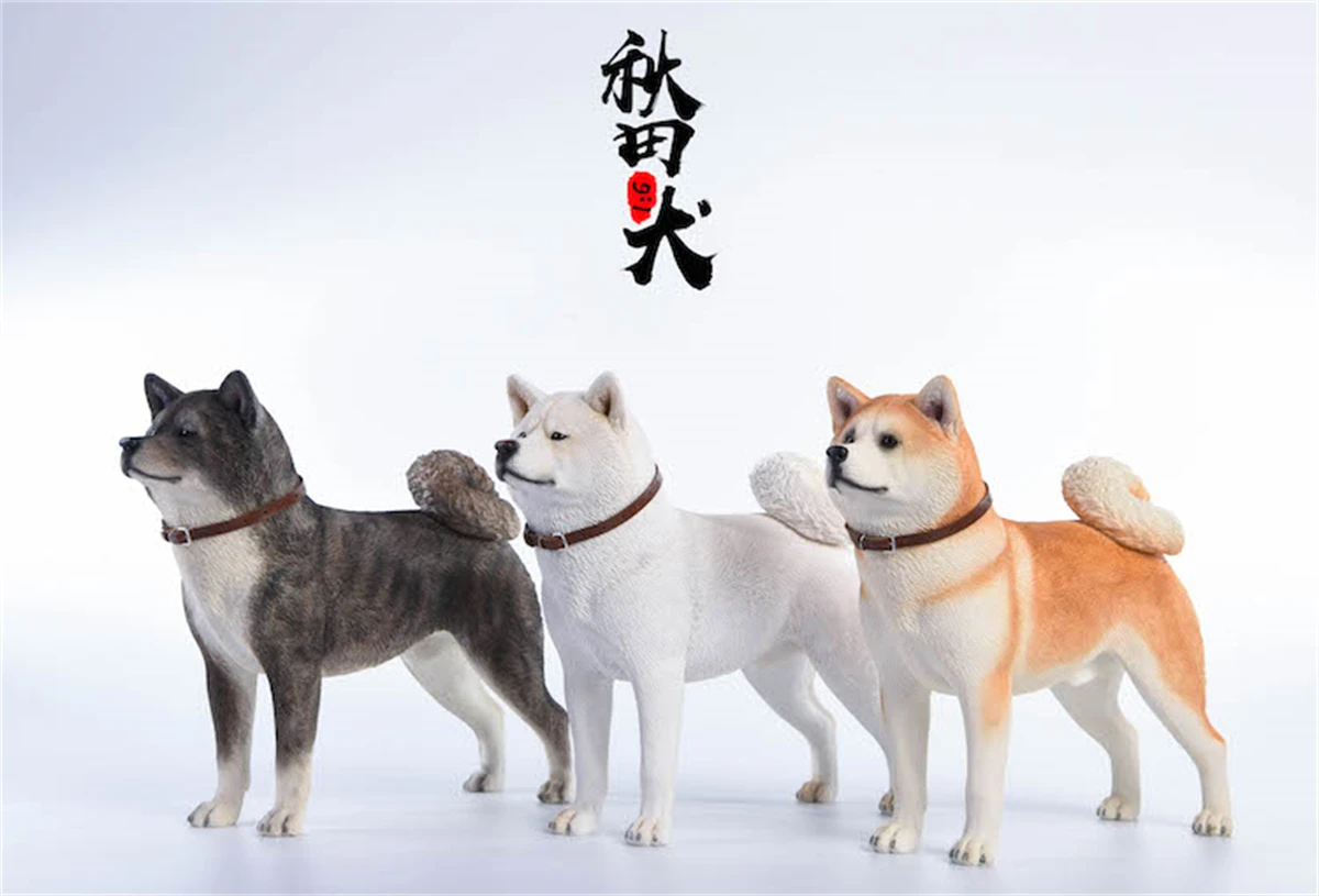 Фигурка японской собаки Akita JXK 1/6 модель животного коллекционное украшение