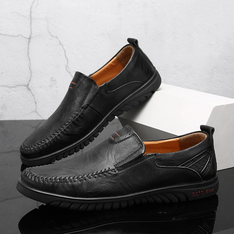 Итальянская повседневная обувь мужские лоферы Роскошные брендовые из