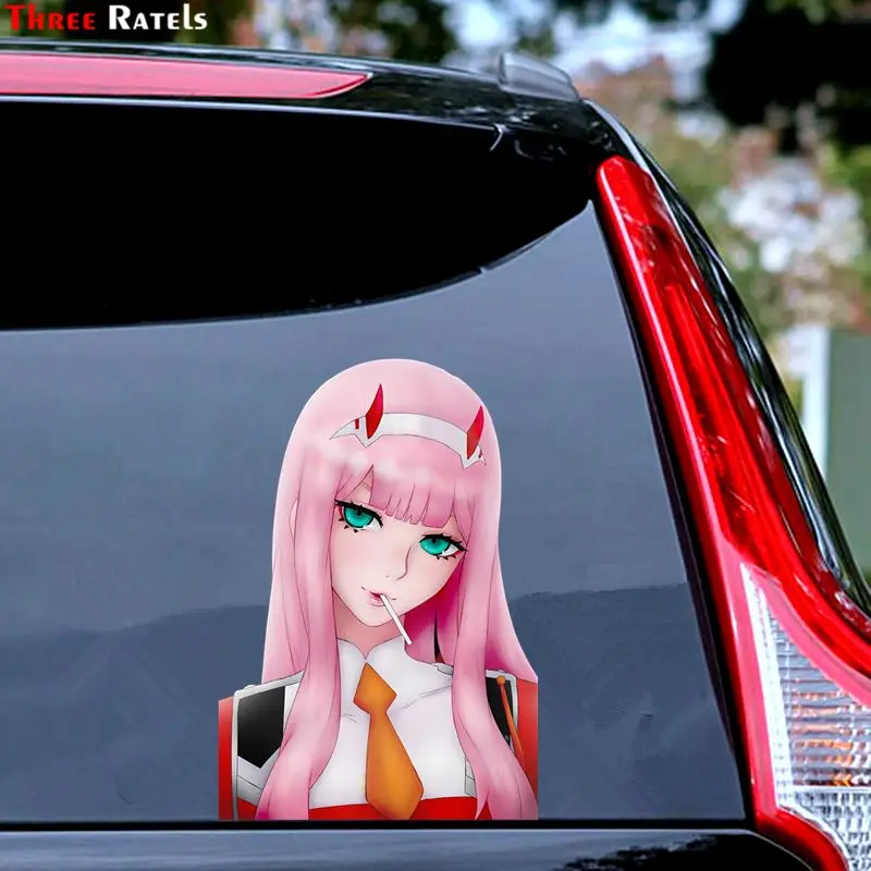 

Three Ratels FC529 дорогой в Franxx 002 Zero Two Аниме Сексуальная девушка наклейка