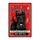 Kelly66 домашних животных Предупреждение собак правила жизнь лучше шотландского терьера Металлический Знак Домашний Декор Бар настенная живопись 20*30 см Размеры DG-35