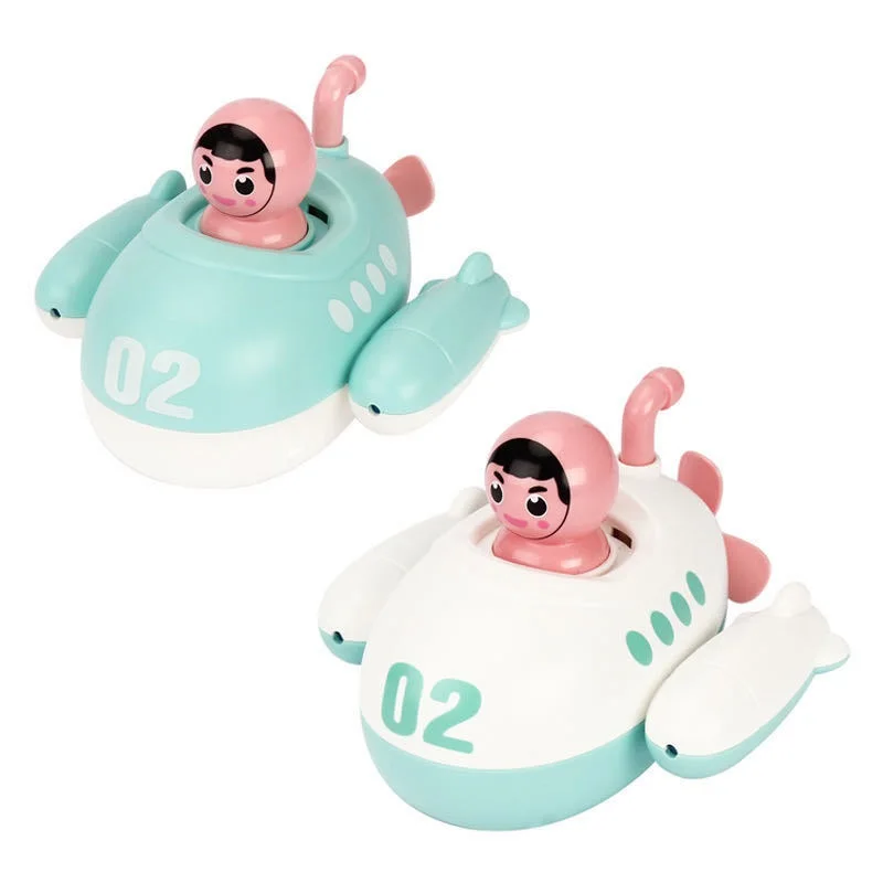 Shower Bath Toys Baby Swimming Pool Cute Animal Duck Wind Up Chain Bathing Clockwork Bathroom Game Water Beach Toys for Kids