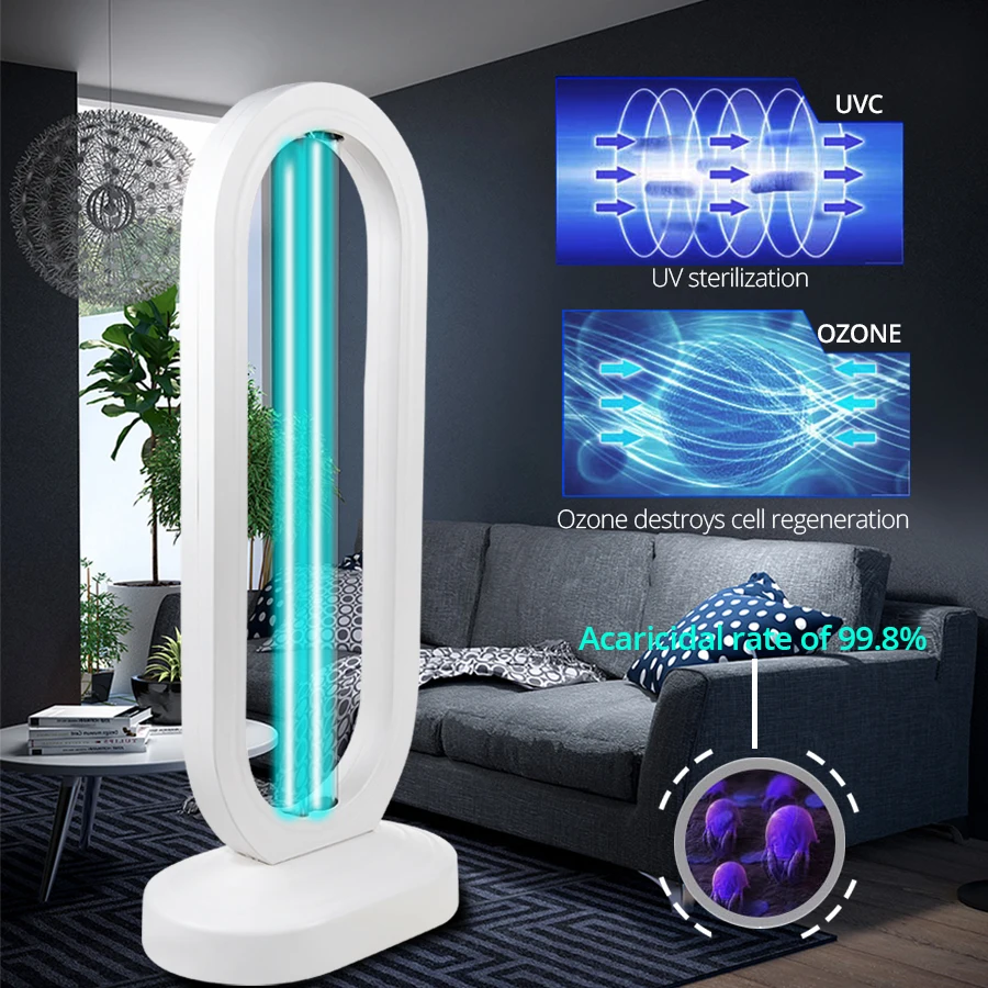 УФ светильник лизатор с дистанционным управлением 50 Вт лампа для дезинфекции