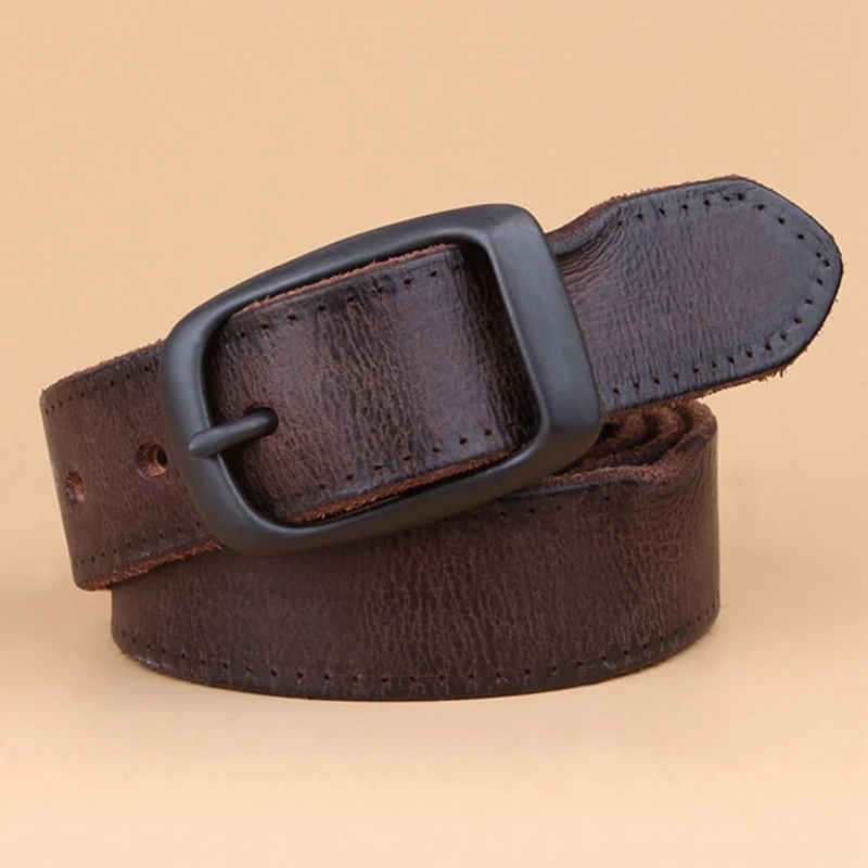 Дизайнерские 100% верх из натуральной кожи сплав контактный пряжки ремня для Для