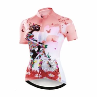 folwer cycling girl womens short sleeve cycling jersey summer quick dry breathable motocross sportshirt mountain bike clothing
