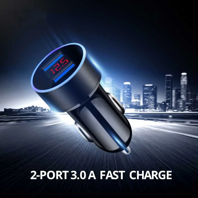 3.1A двойной USB Автомобильное зарядное устройство светодиодный дисплей для Roewe 750 950