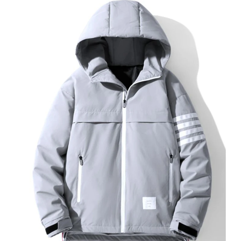 2020 Brand Mens New Fall Winter Down Jacket Long Sleeve Hooded Clothes Dust Coat Korean Style High Quality To Keep Warm Clothing