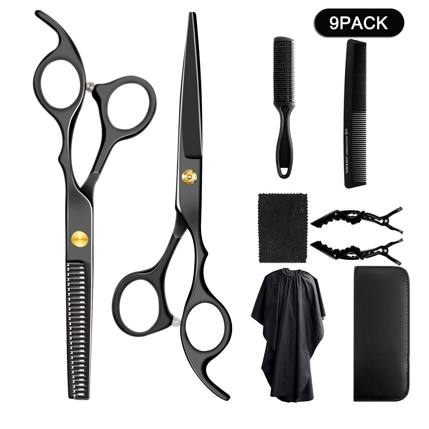 

Professional Hair Cutting Scissors Set Multi-Use Home powerful Haircut Kit Scissors Hair Cutting Shears Set for Salon Barber