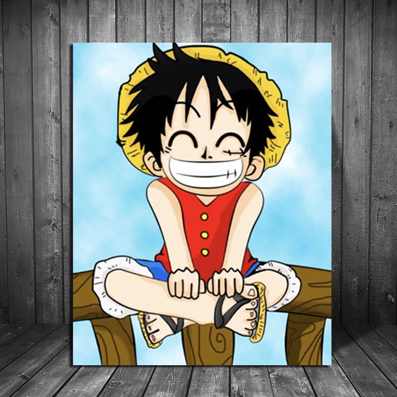 HD принты в скандинавском стиле аниме One Piece Luffy картины Домашний Декор настенная