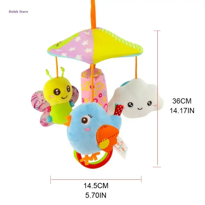 

Lovely Cartoon Shaped Baby Bed Around Hanging Supplies Durable Cotton Infant Toy