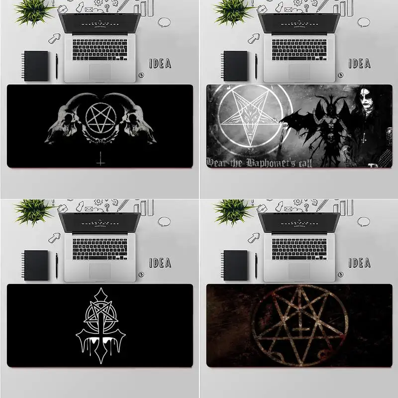 

Yinuoda Pentagram 666 Demonic Satanic Keyboards Mat Gaming mousepad Desk Mat table Rug PC Laptop Rubber Wholesale Mat