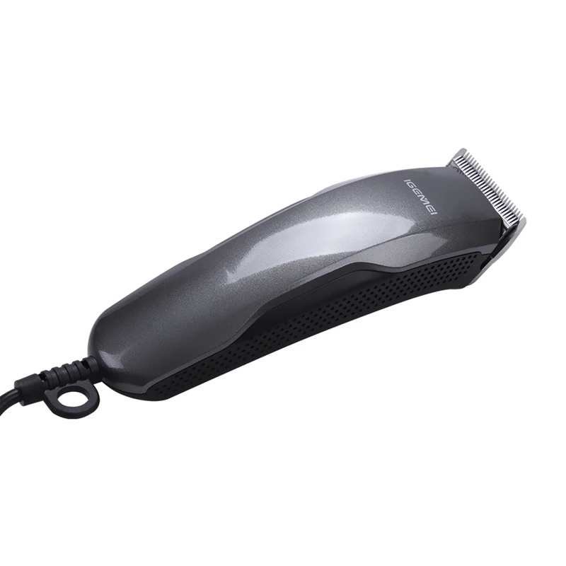 Профессиональные электрические машинки для стрижки волос IGEMEI серая машинка