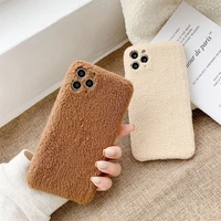 lamb plush creative all inclusive for iphone13 mobile phone case simple atmosphere winter phone case ins wind warm atmosphere