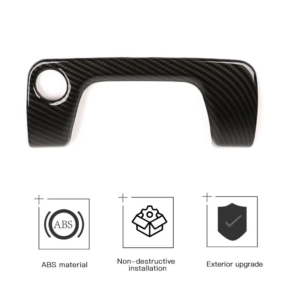 Центральный подлокотник ящик для замочной скважины Панель декор из углеродного