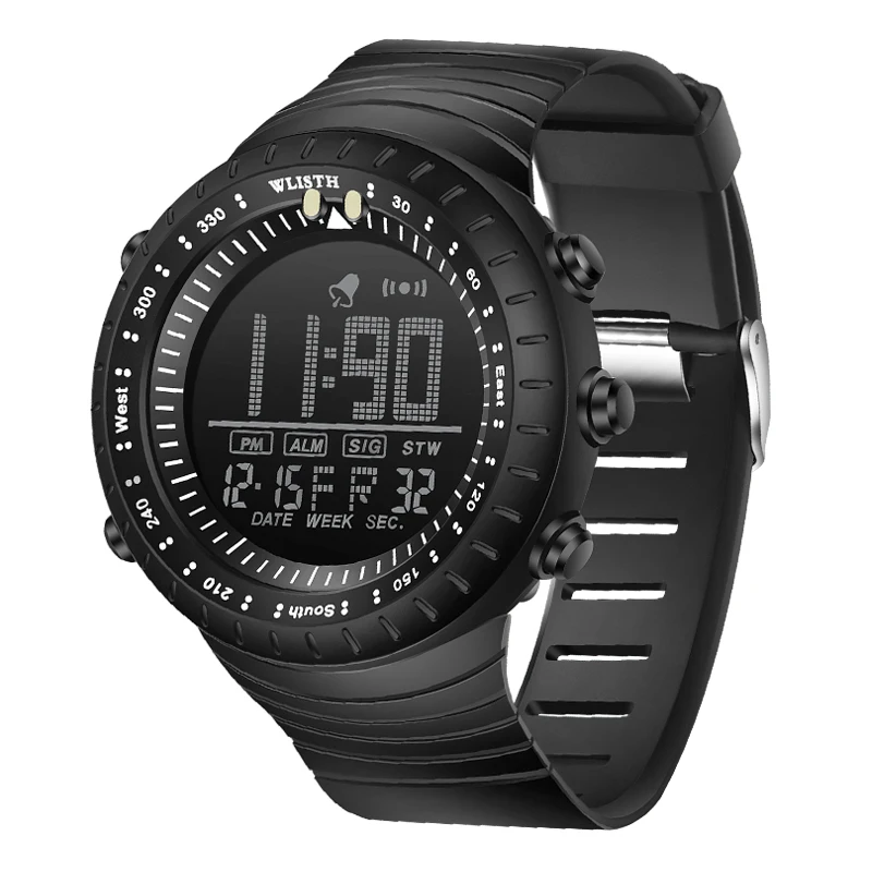 

WLISTH Mens Watches Fashion Luxury Men Analog Digital Watch Military Army Wristwatch Outdoor Sports LED Waterproof Alarm Clock