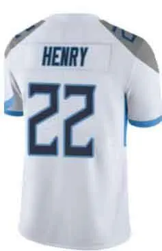 

Custom Embroidery For Men Women Kid Youth Derrick Henry Blue Navy White Red American Football Jersey T-shirt